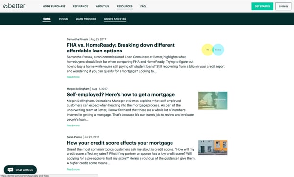 Better Mortgage Blogs